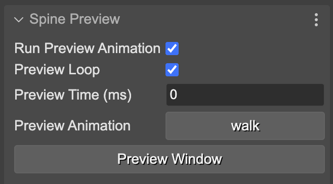 Preview parameters