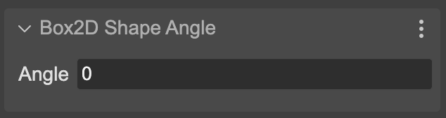 Shape angle property