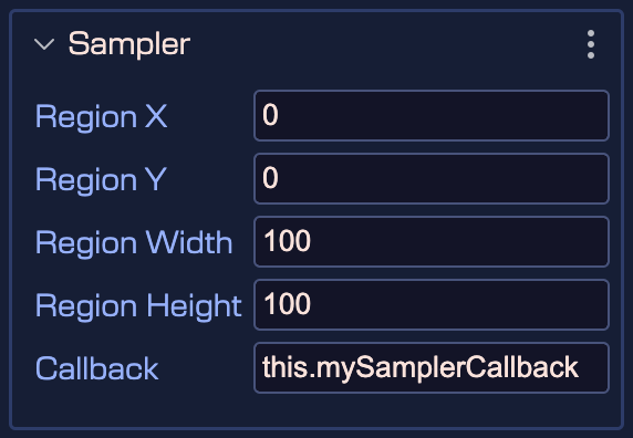 Sampler filter