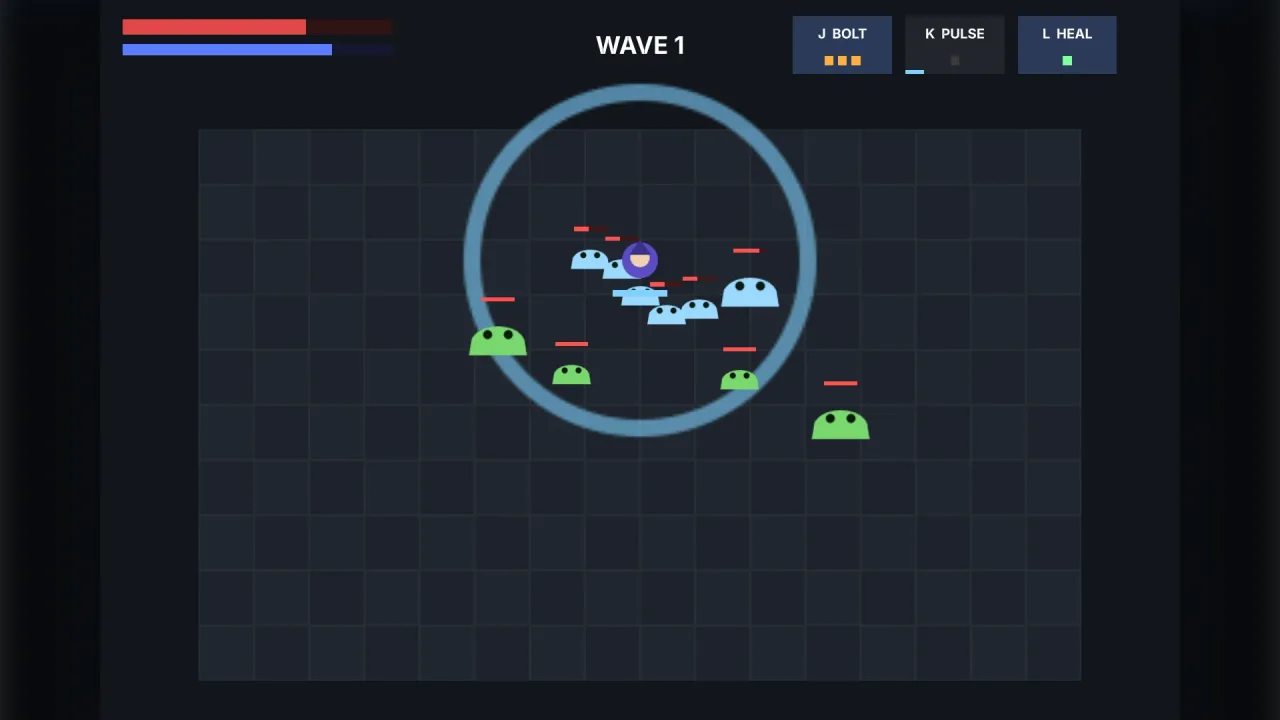 Abilities: a screenshot of its demo