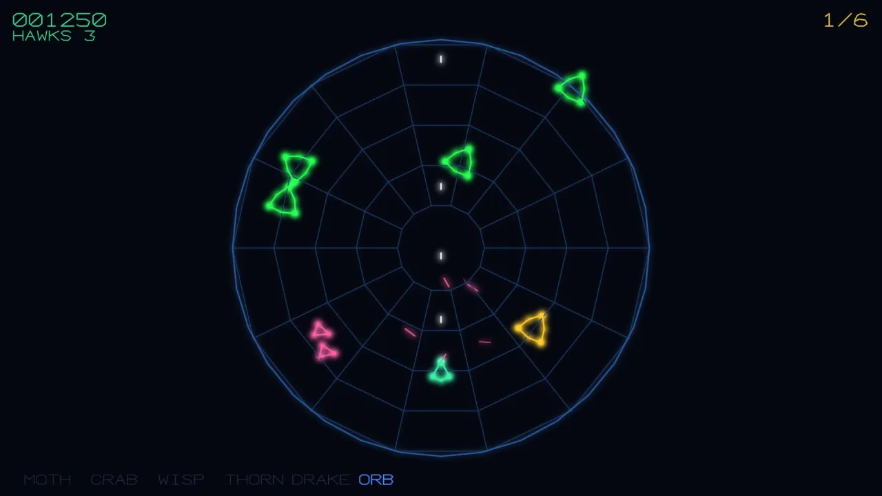 Playfield shapes and edges: a screenshot of its demo