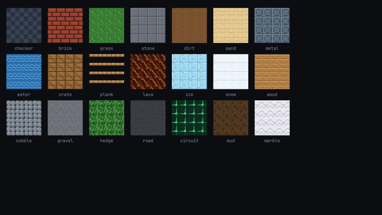 Procedural placeholder art: a screenshot of its demo