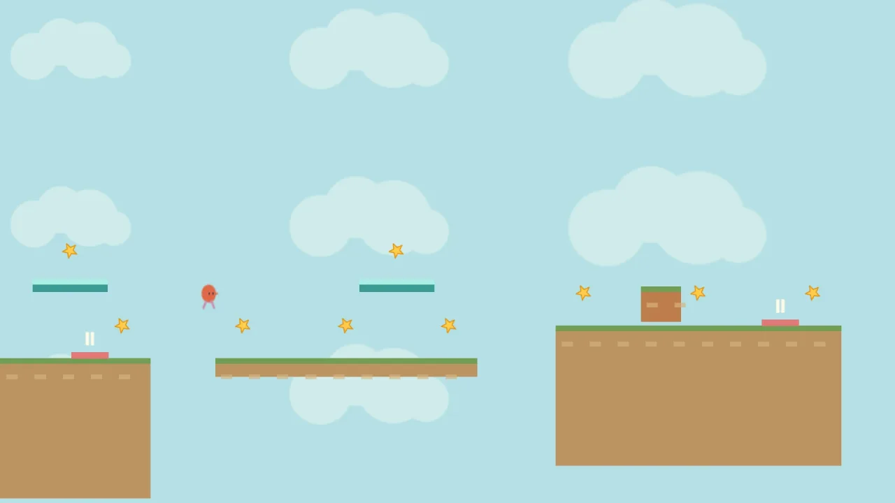 Autorun Platformer 2D: a screenshot of its demo