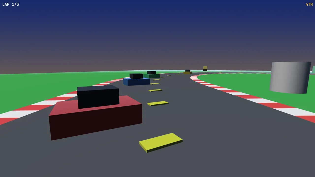 Sky gradient: a screenshot of its demo