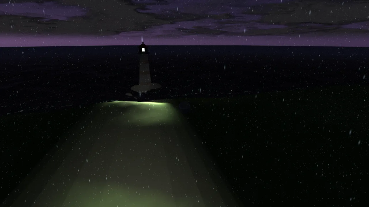 Light Beams: a screenshot of its demo