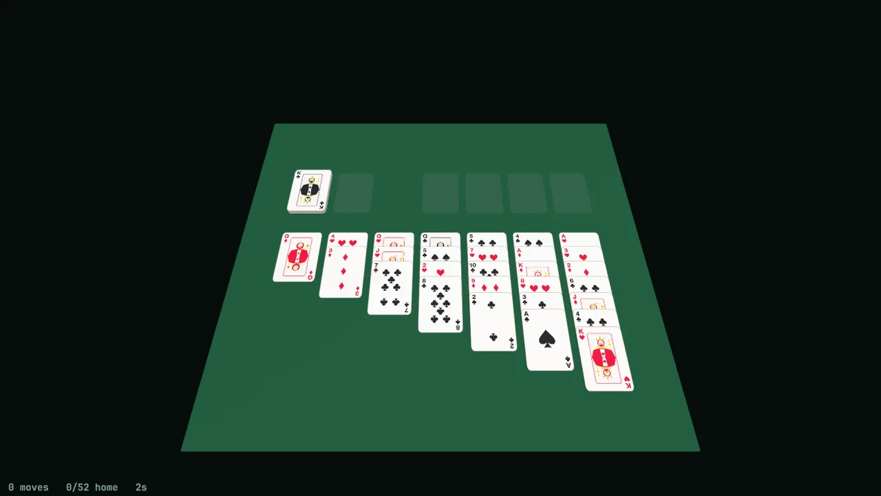 Card decks: a screenshot of its demo