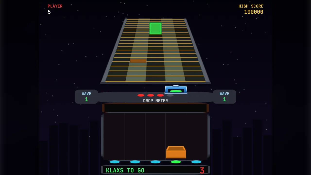 Catch and stack: a screenshot of its demo