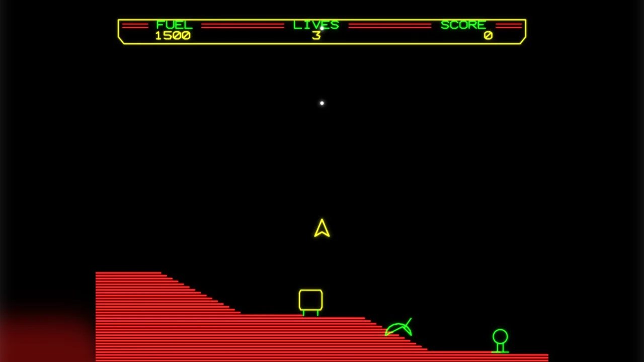 Cave flyer: a screenshot of its demo