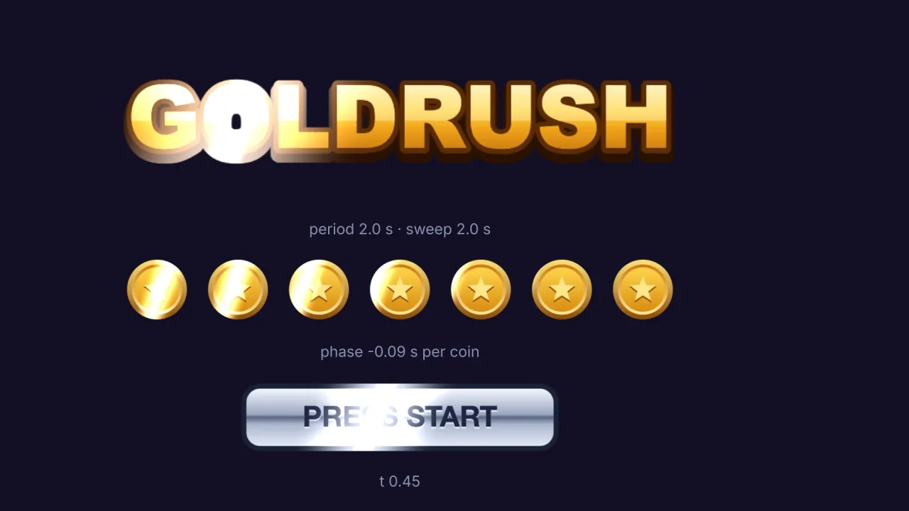 Sprite effects: a screenshot of its demo