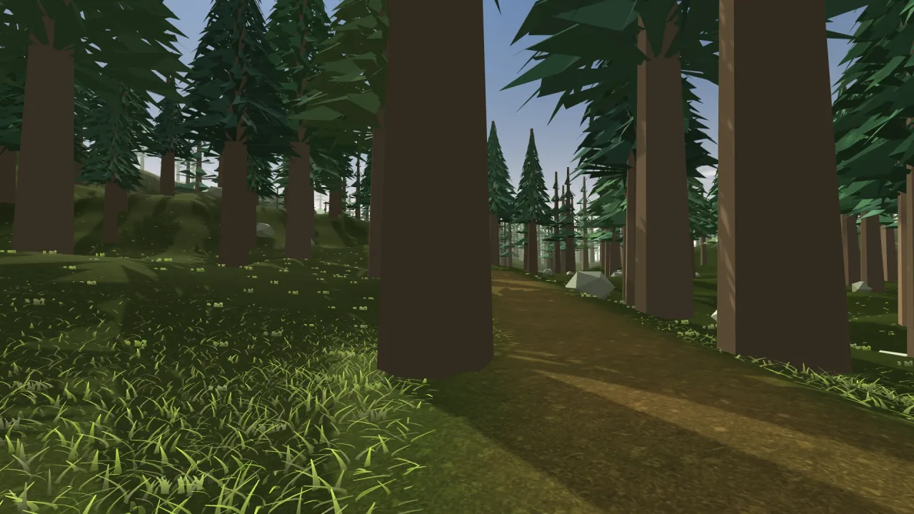 Forests: a screenshot of its demo
