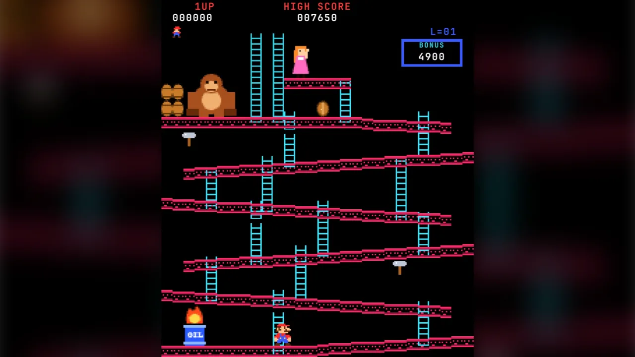 Girder-climb platform rounds: a screenshot of its demo