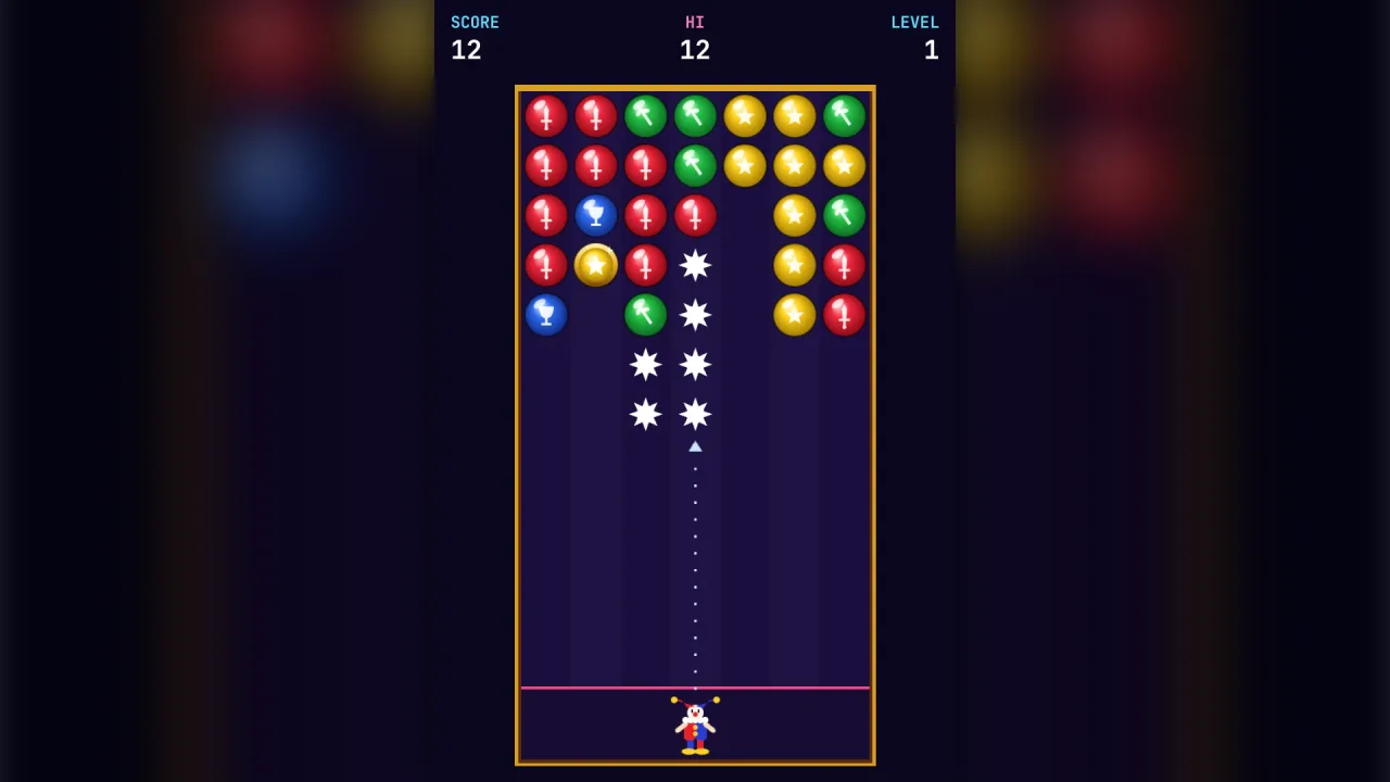 Grab-throw columns: a screenshot of its demo