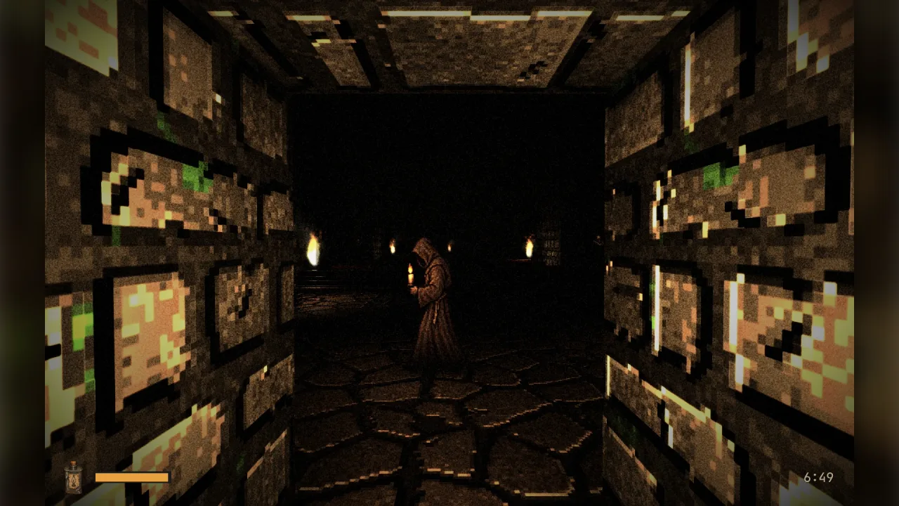 Horror figure art: a screenshot of its demo