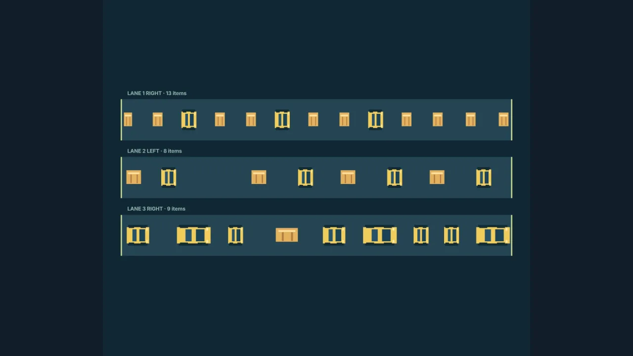 Lane control: a screenshot of its demo
