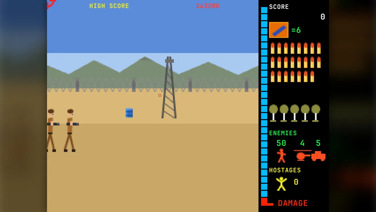 Light gun: a screenshot of its demo