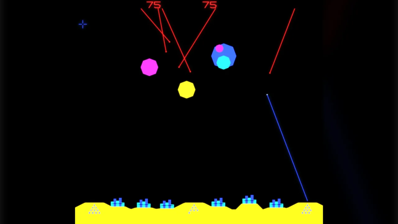 Missile defence: a screenshot of its demo