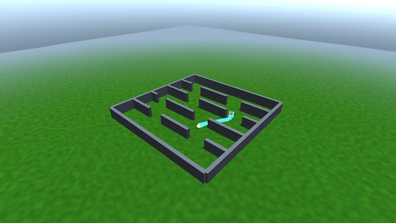 Recast navmesh and crowds: a screenshot of its demo