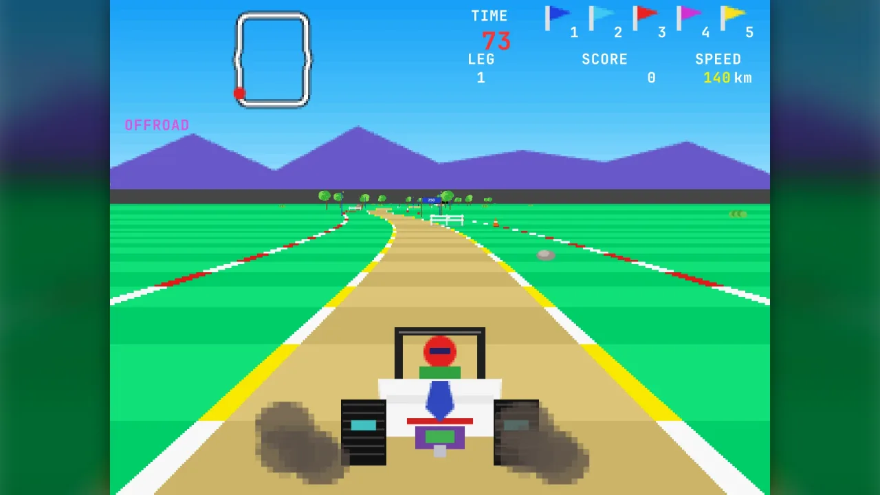 Offroad course: a screenshot of its demo