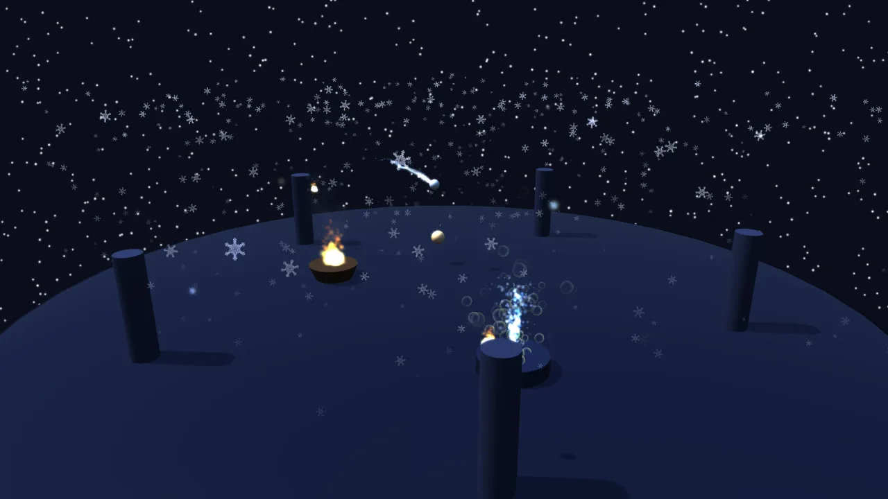 3D Particles: a screenshot of its demo