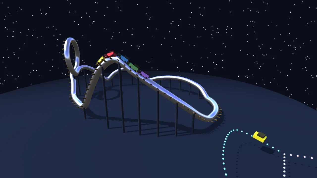 3D paths: a screenshot of its demo