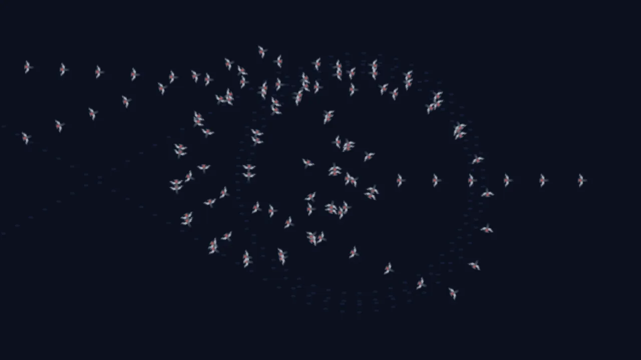 Paths and walkers: a screenshot of its demo