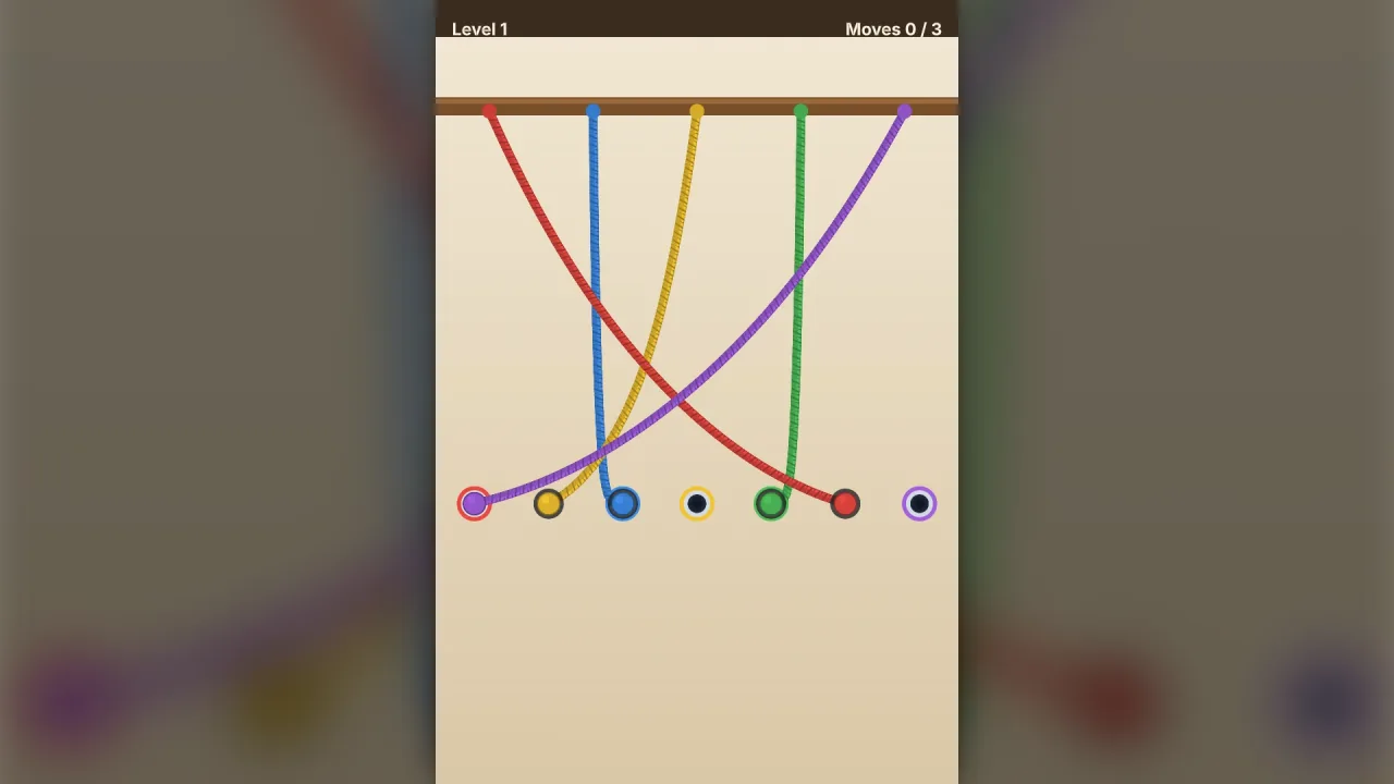 Rope physics: a screenshot of its demo