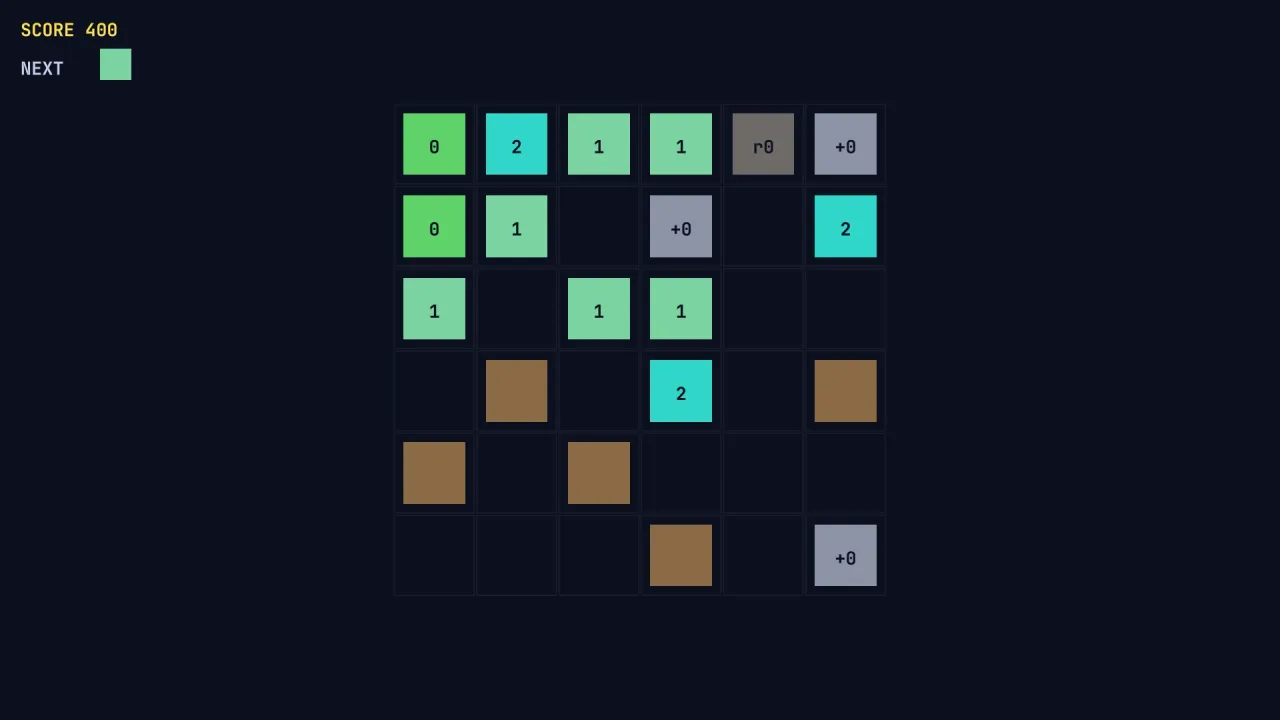 Place and merge: a screenshot of its demo