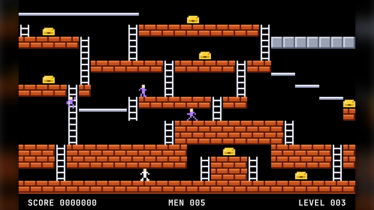 Platform walker: a screenshot of its demo