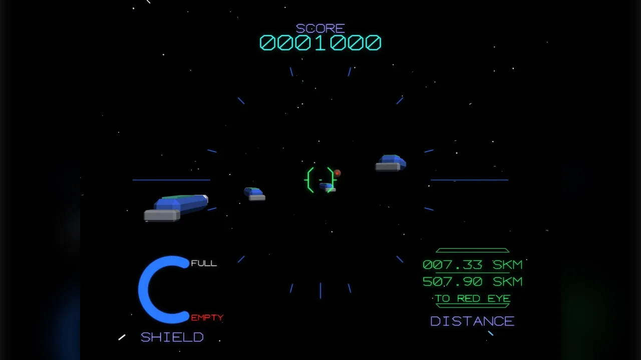 Polygon rail: a screenshot of its demo