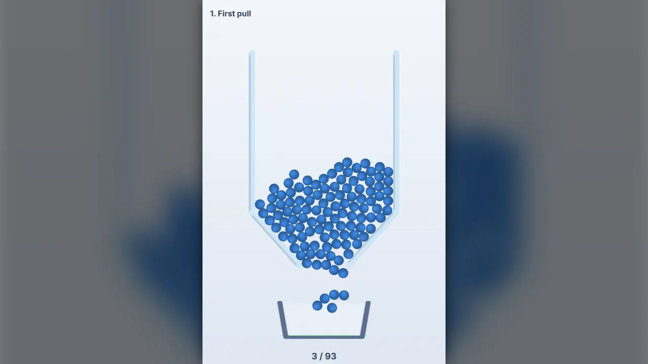 Pin-pulling puzzles: a screenshot of its demo