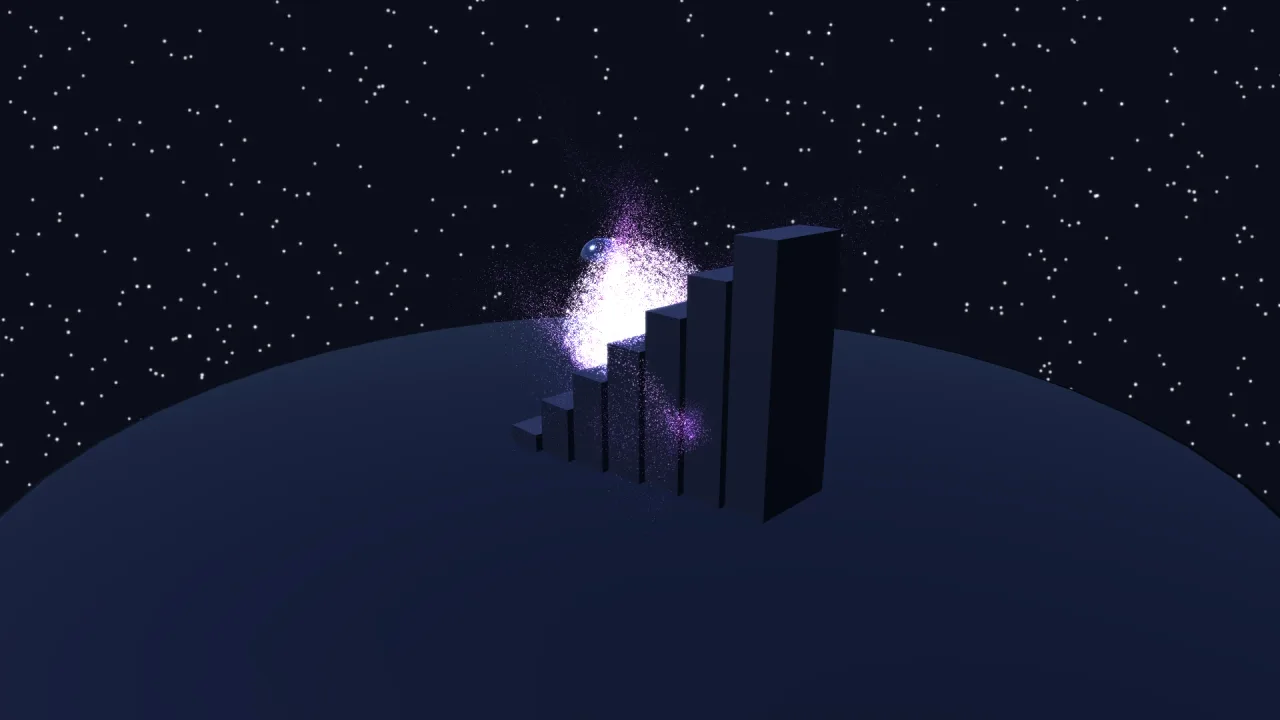WebGPU renderer: a screenshot of its demo