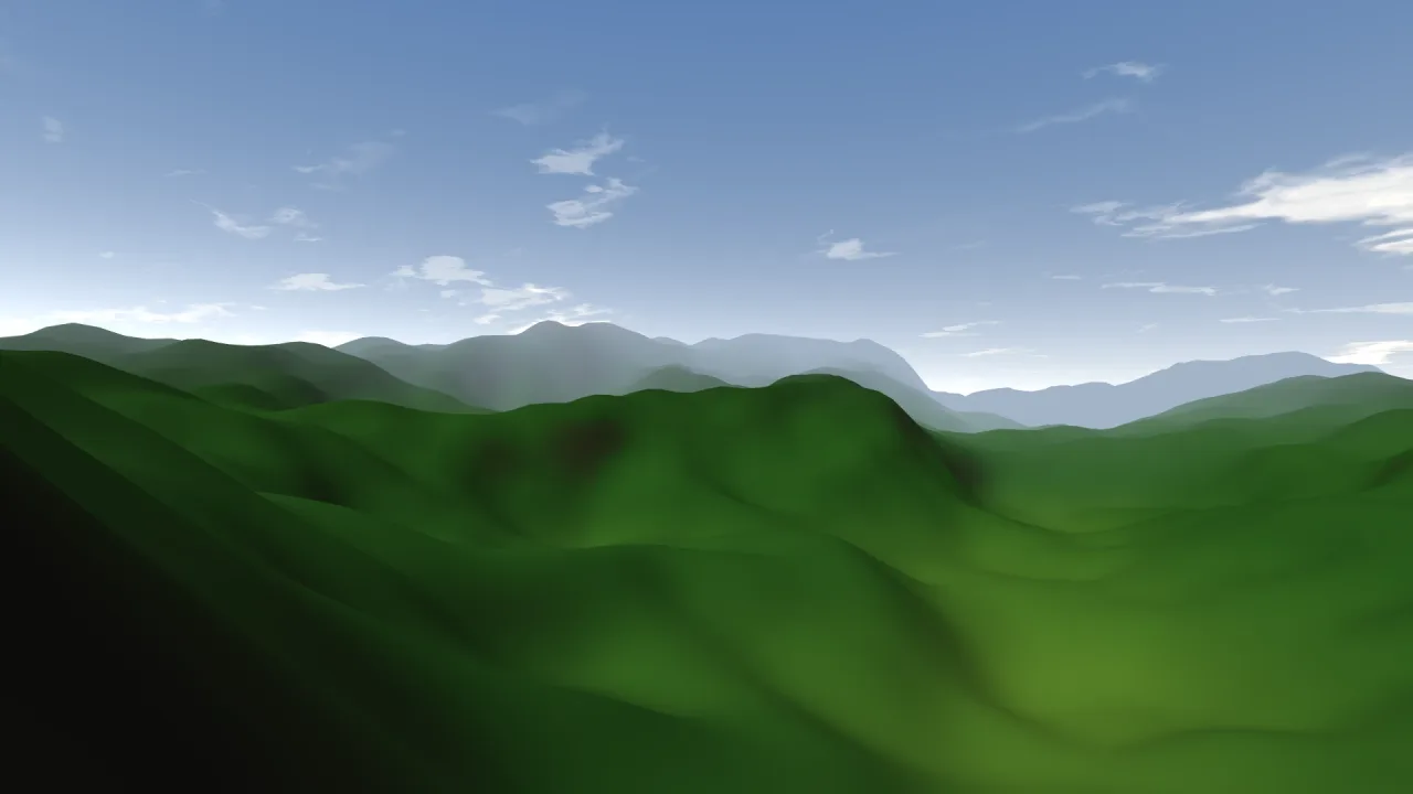 First-Person Camera Rig: a screenshot of its demo