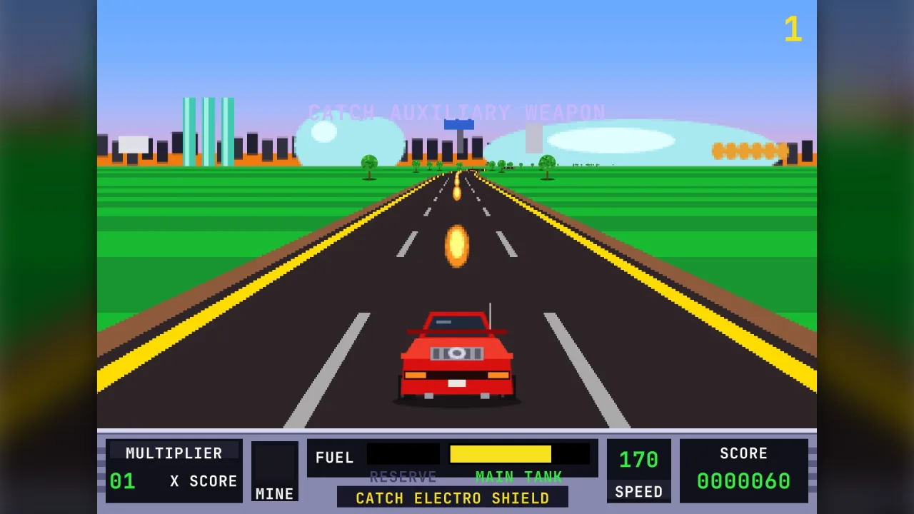 Road assault: a screenshot of its demo