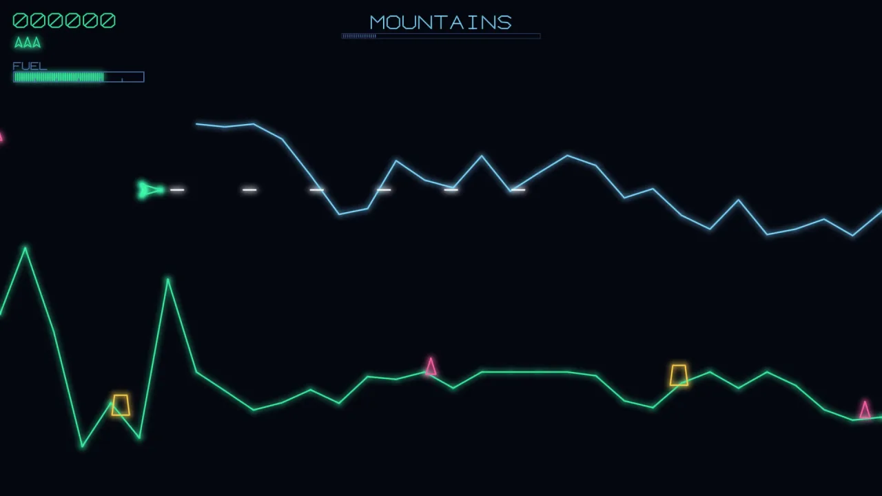 Scrolling stages: a screenshot of its demo