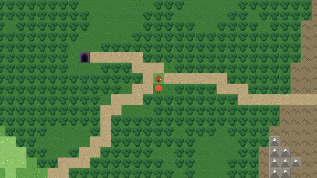 RPG world: a screenshot of its demo