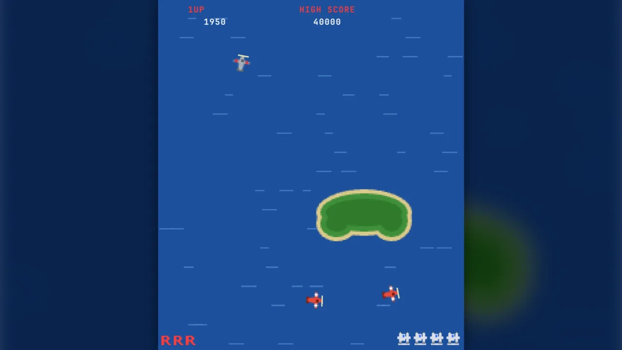 Scrolling shooters: a screenshot of its demo