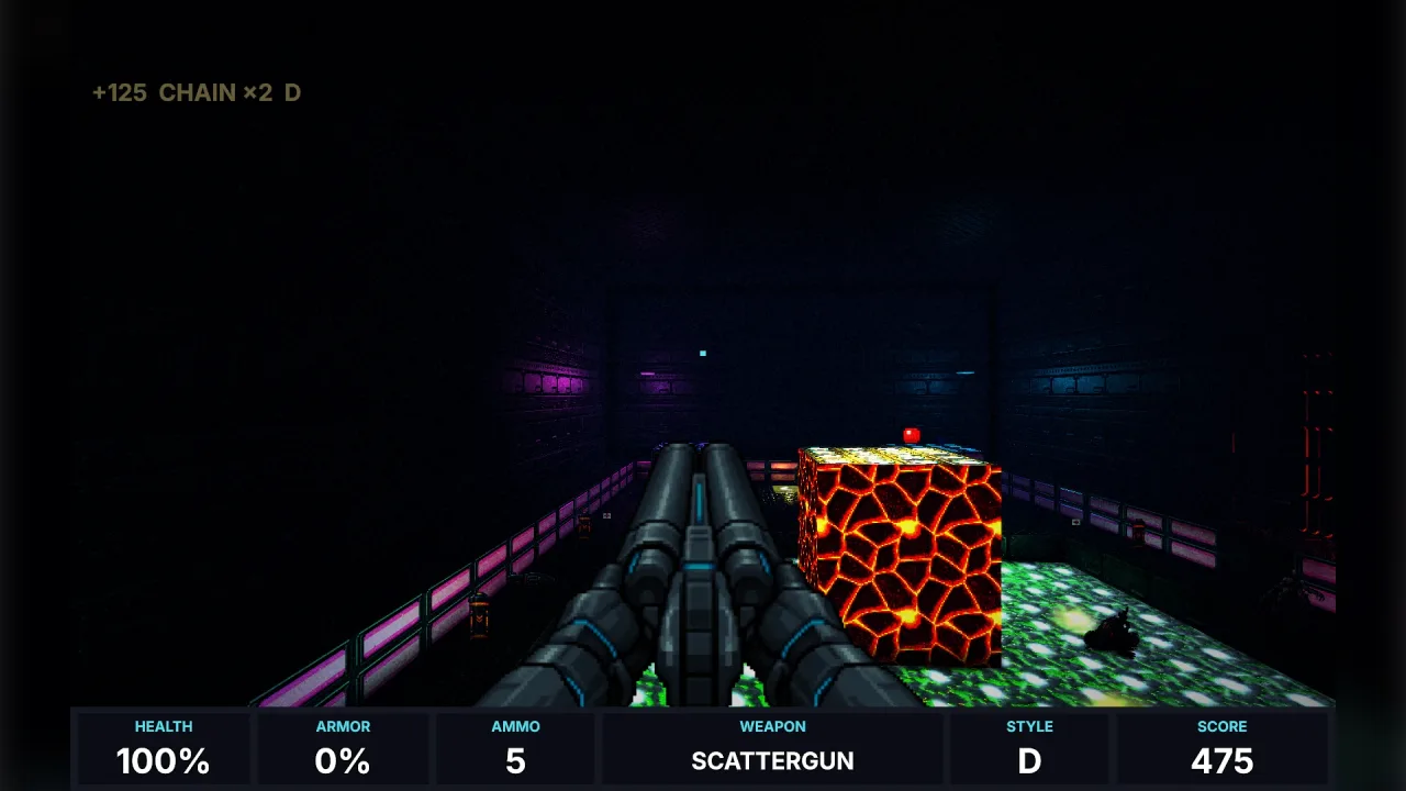 Sector map: a screenshot of its demo