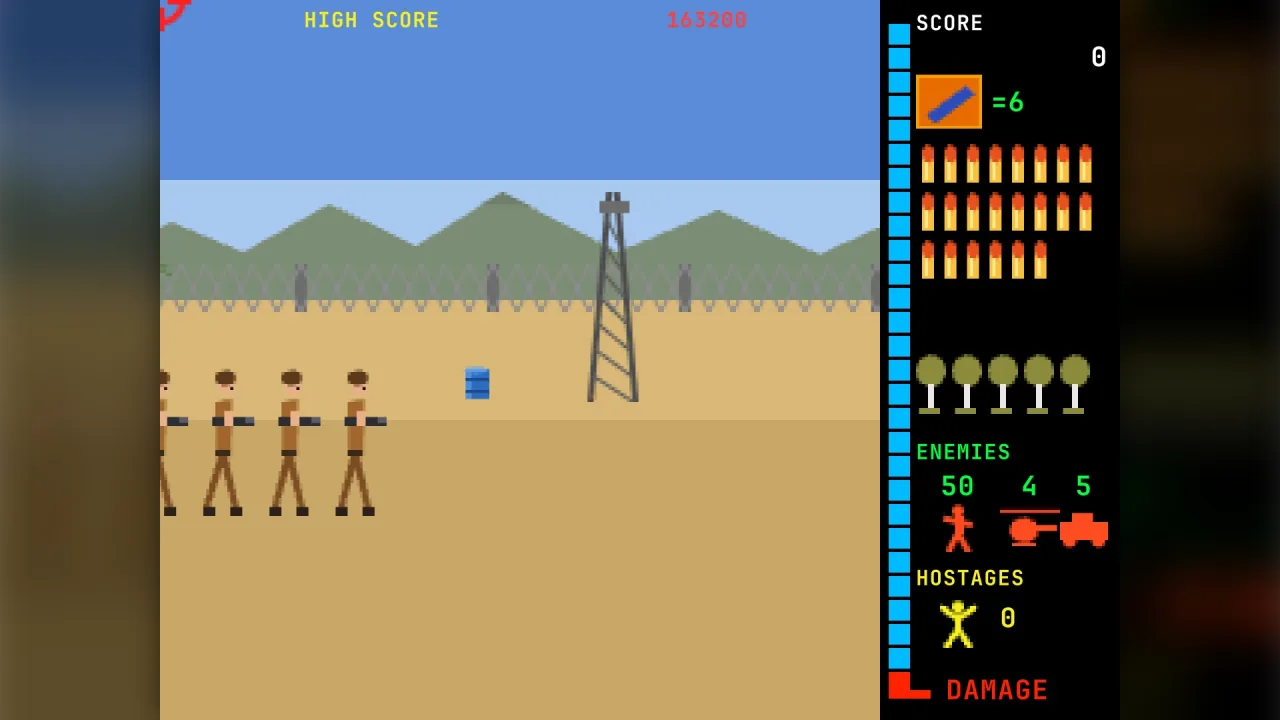 Shooting gallery: a screenshot of its demo