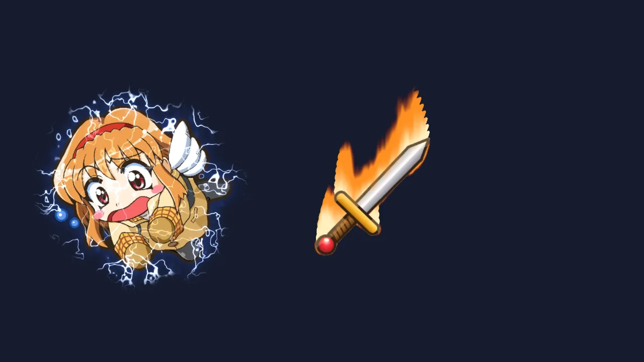 Sprite shaders: a screenshot of its demo