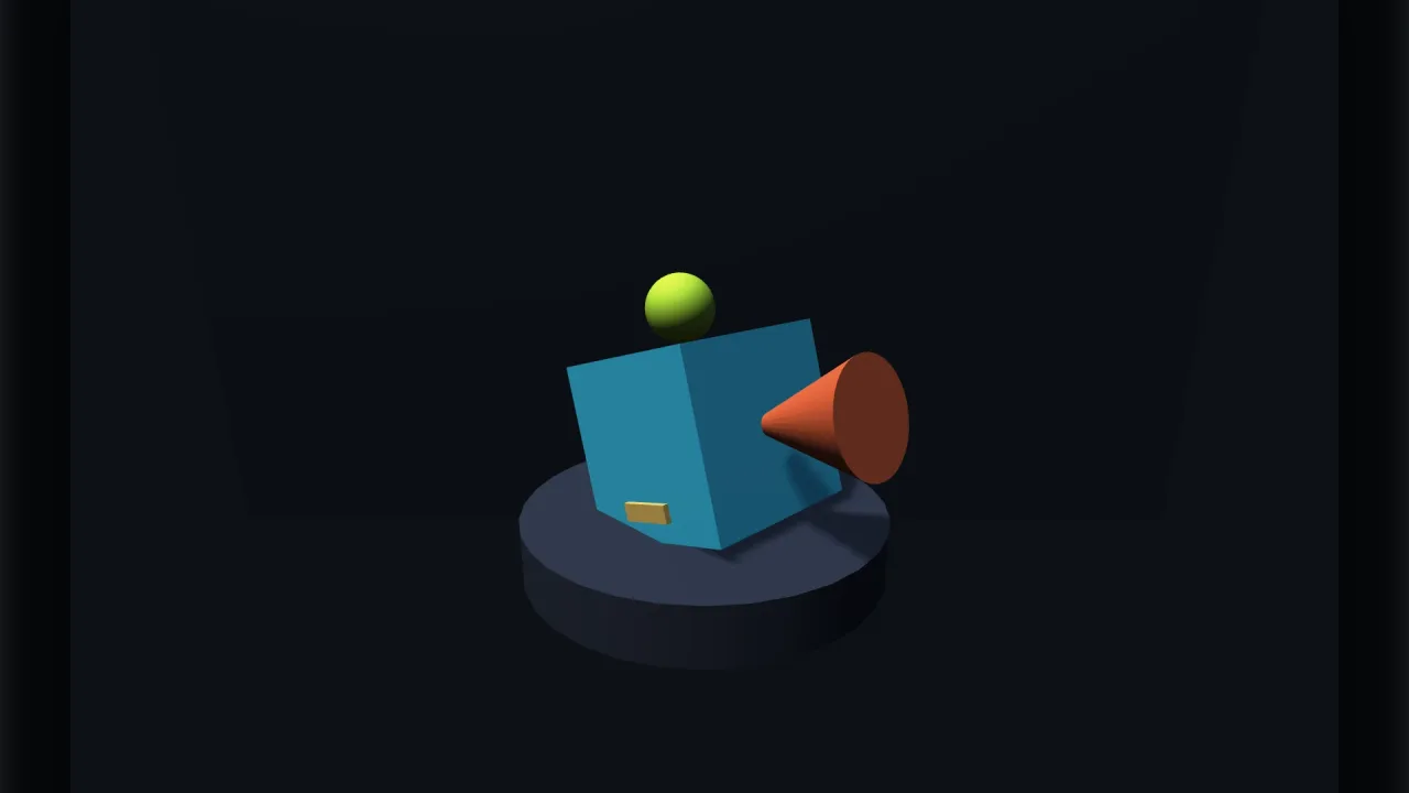 Drag to spin an object: a screenshot of its demo
