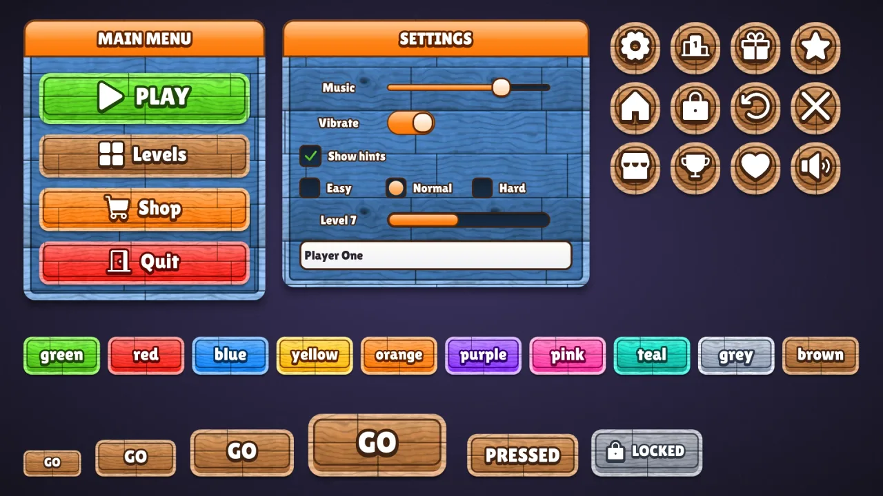 Wood texture: a screenshot of its demo