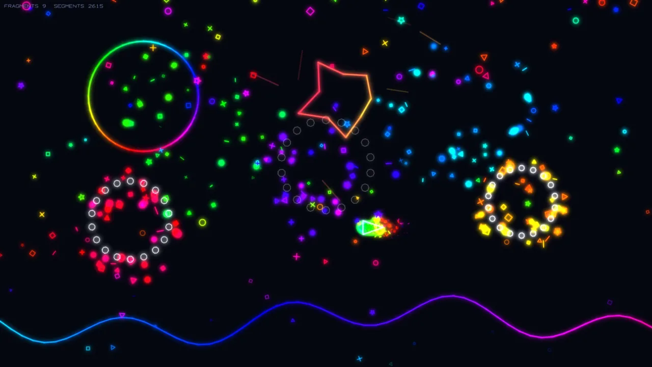 Vector Shatter: a screenshot of its demo