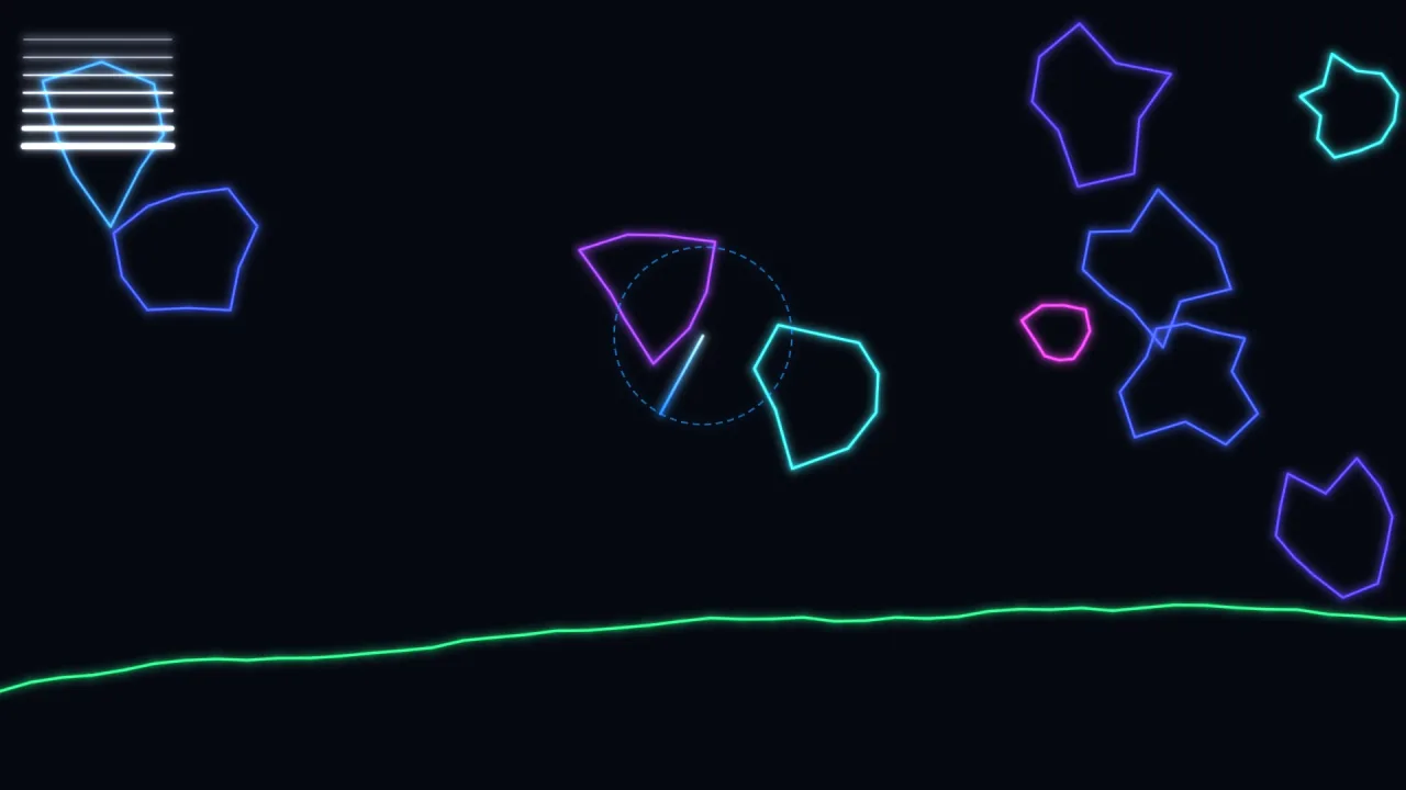 Vector Maths: a screenshot of its demo