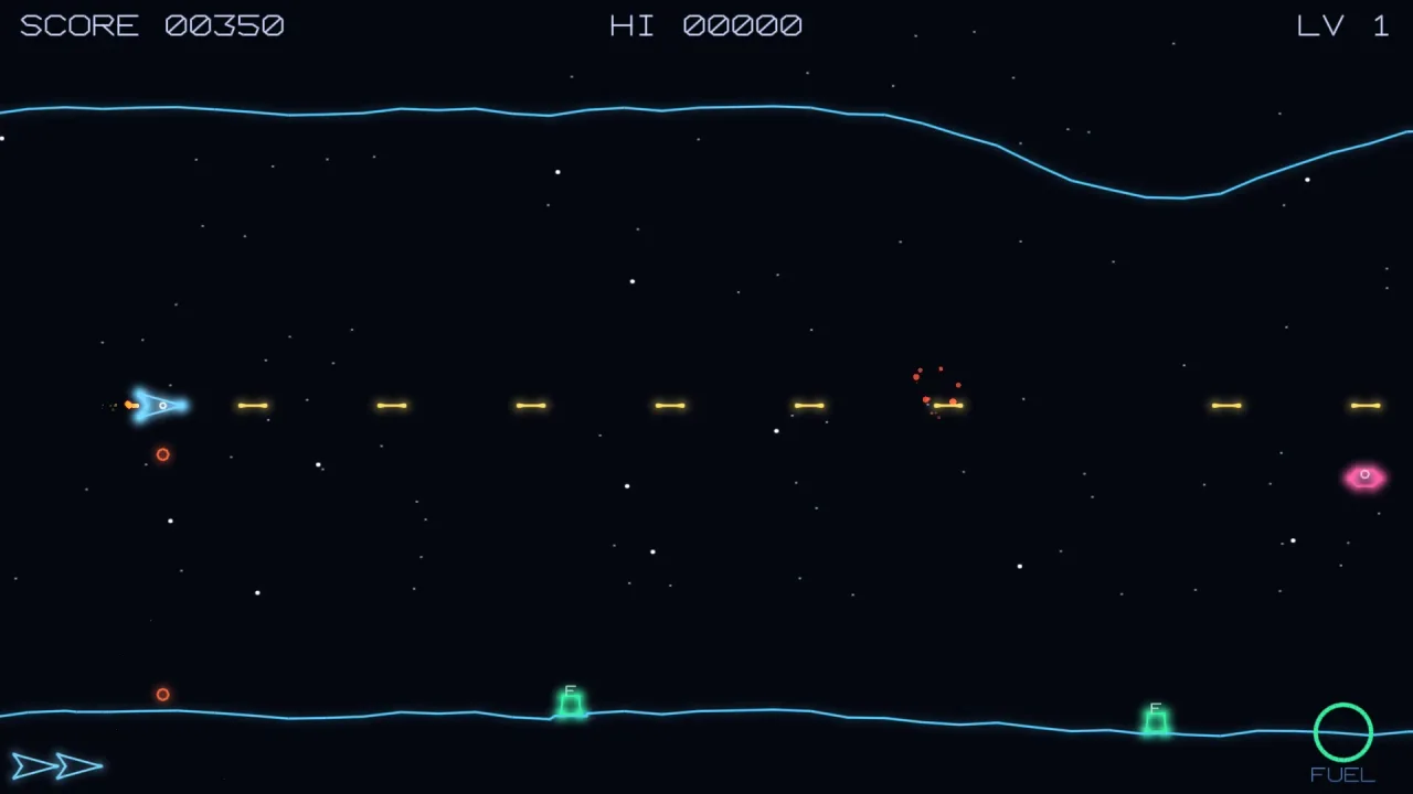 Vector Terrain: a screenshot of its demo