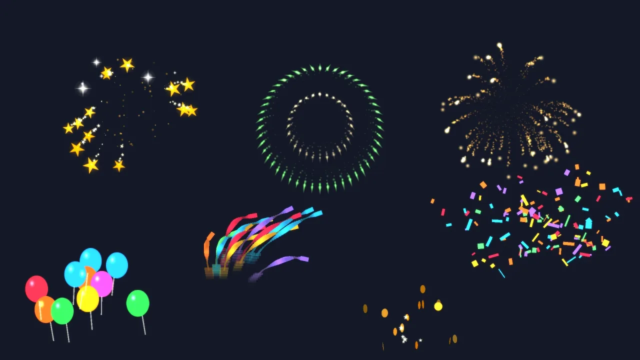 Party Effects: a screenshot of its demo