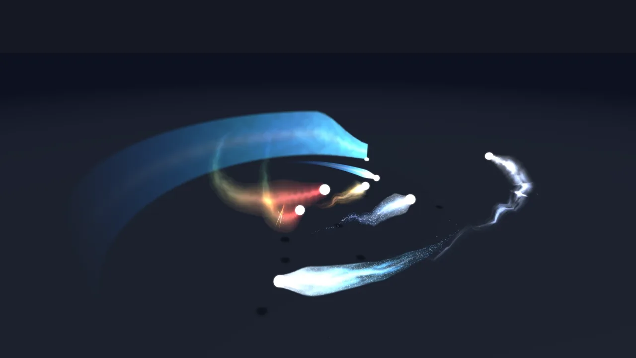 Trail Presets: a screenshot of its demo
