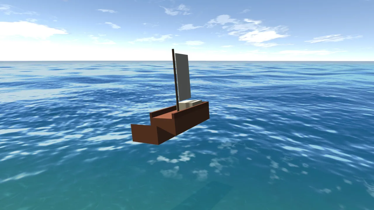 3D Water: a screenshot of its demo