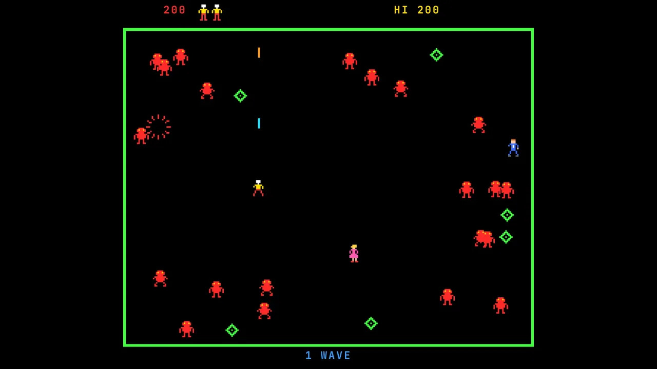Wave arena shooter: a screenshot of its demo
