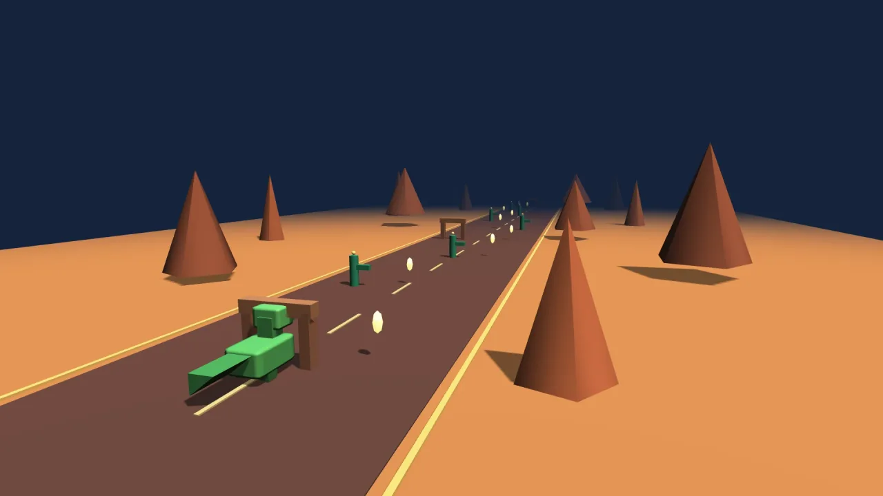 3D World: a screenshot of its demo