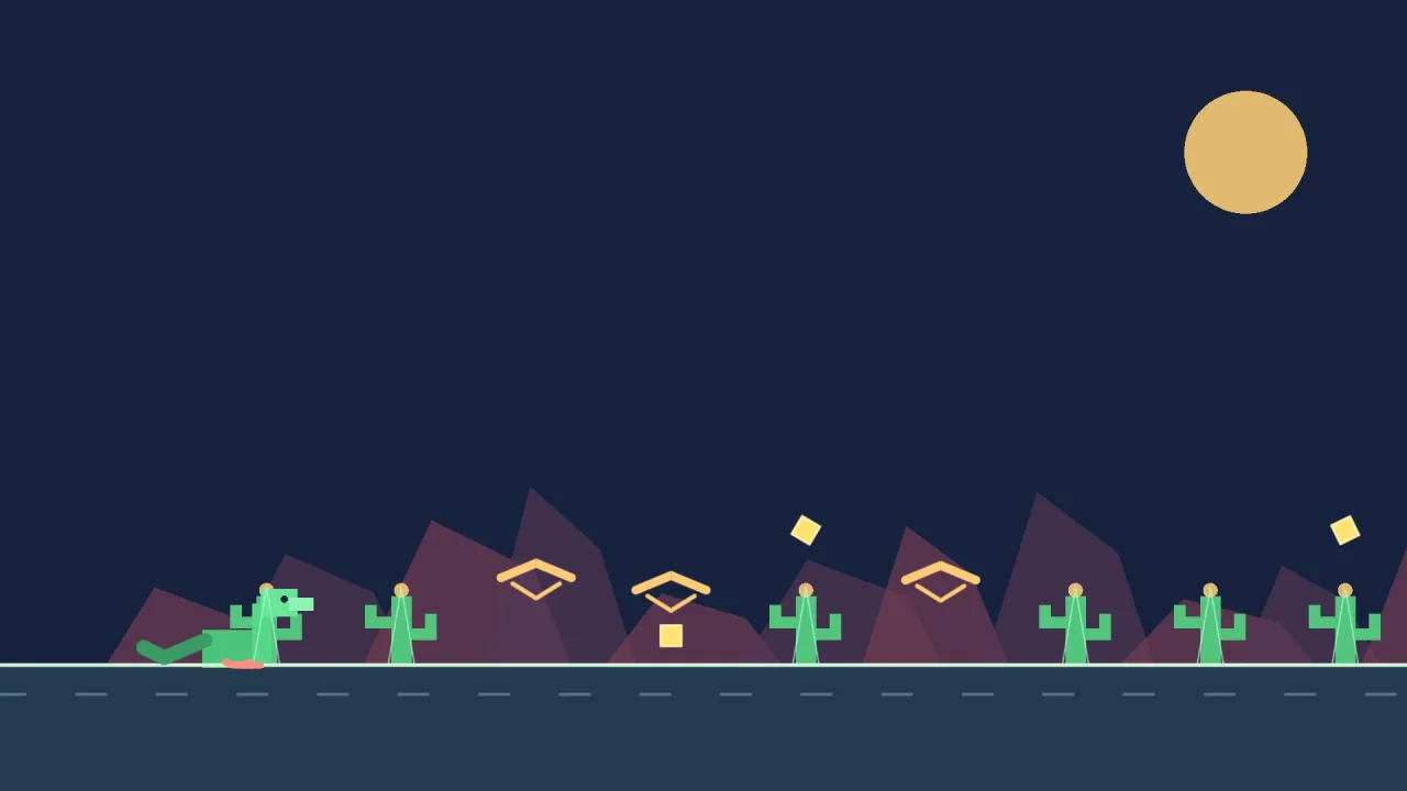 Side-on world: a screenshot of its demo